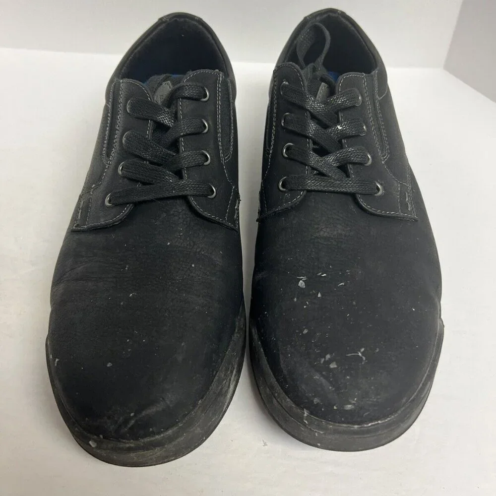 Nunn Bush Men's Tour Work Plain Toe Oxford Black, Size 9.5W